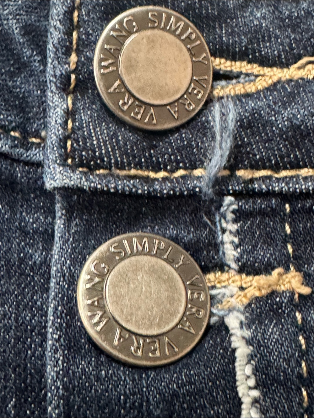 Classic Dark Wash Denim Shorts - Button Front W18”, R 10” - Picture 2 of 9